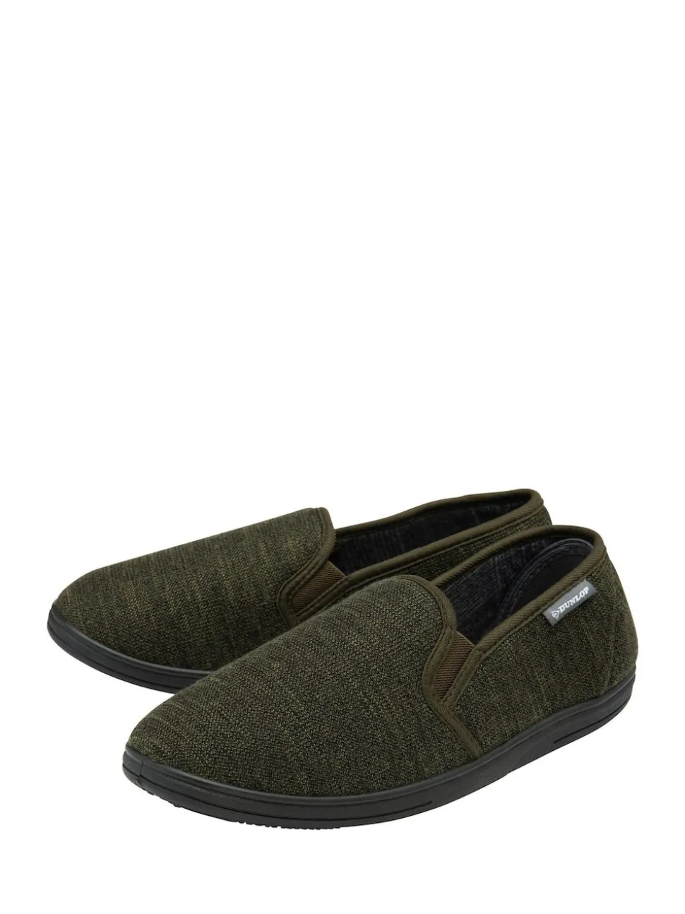 Dunlop Green Twin Gusset Full Slippers