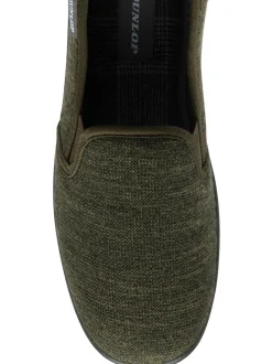 Dunlop Green Twin Gusset Full Slippers