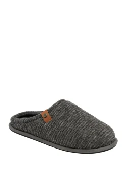 Dunlop Grey Drop In Mule Slippers