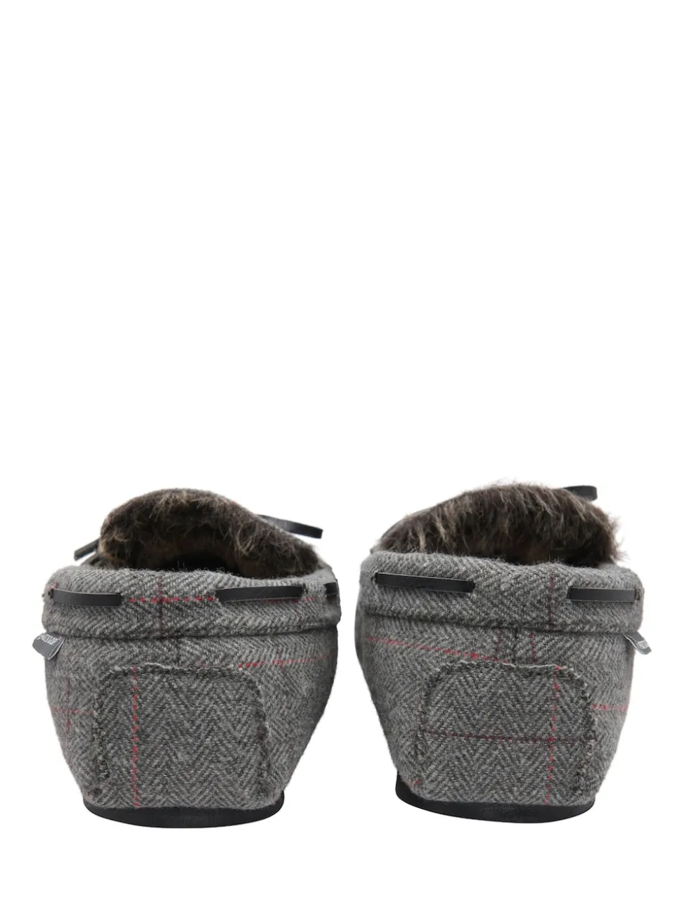 Dunlop Grey Mocassin Slippers
