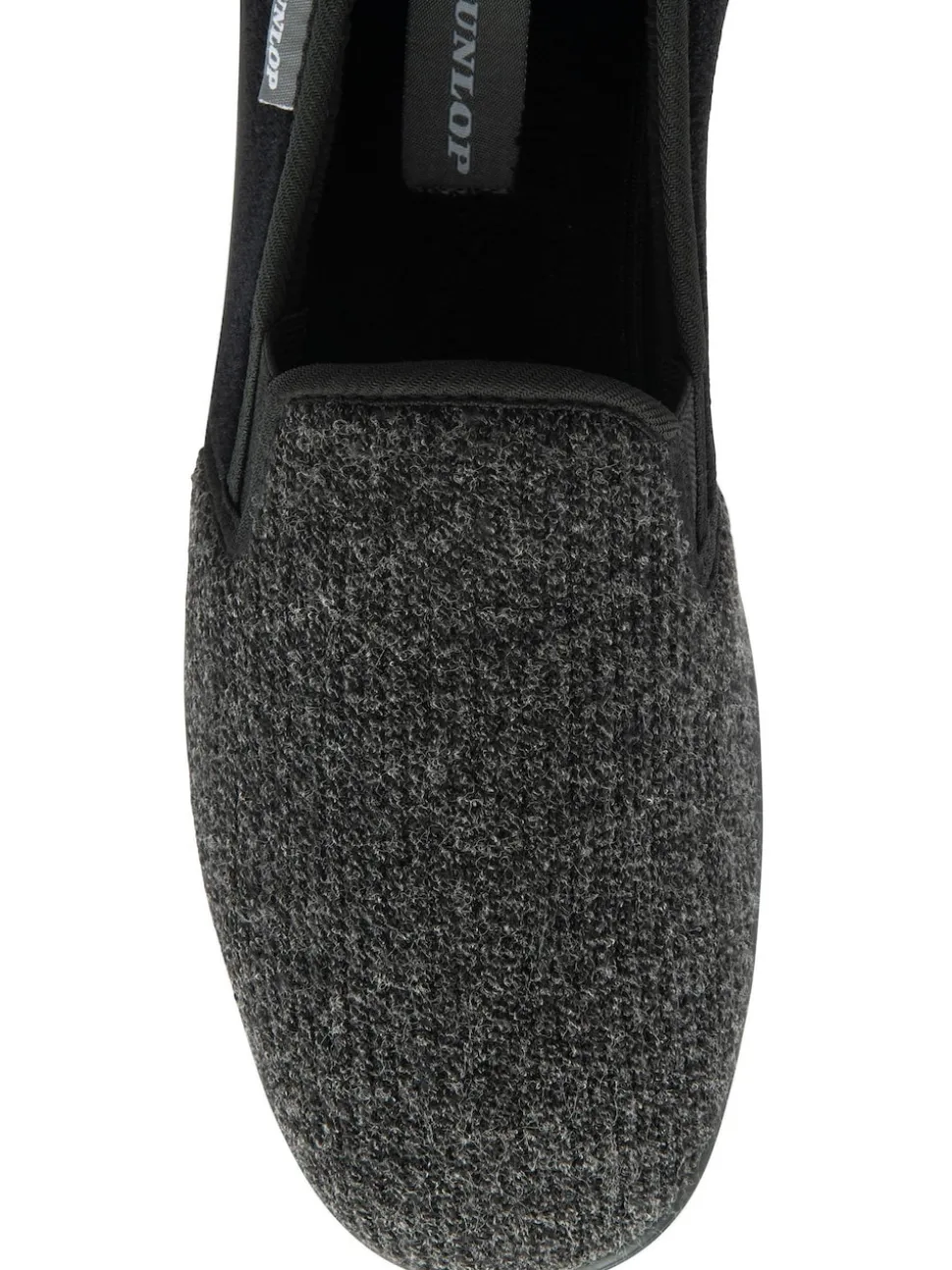 Dunlop Grey Twin Gusset Full Slippers