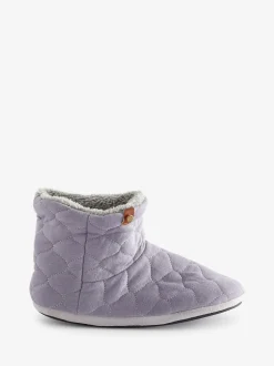 Dunlop Purple Quilted Bootee Mens Slippers