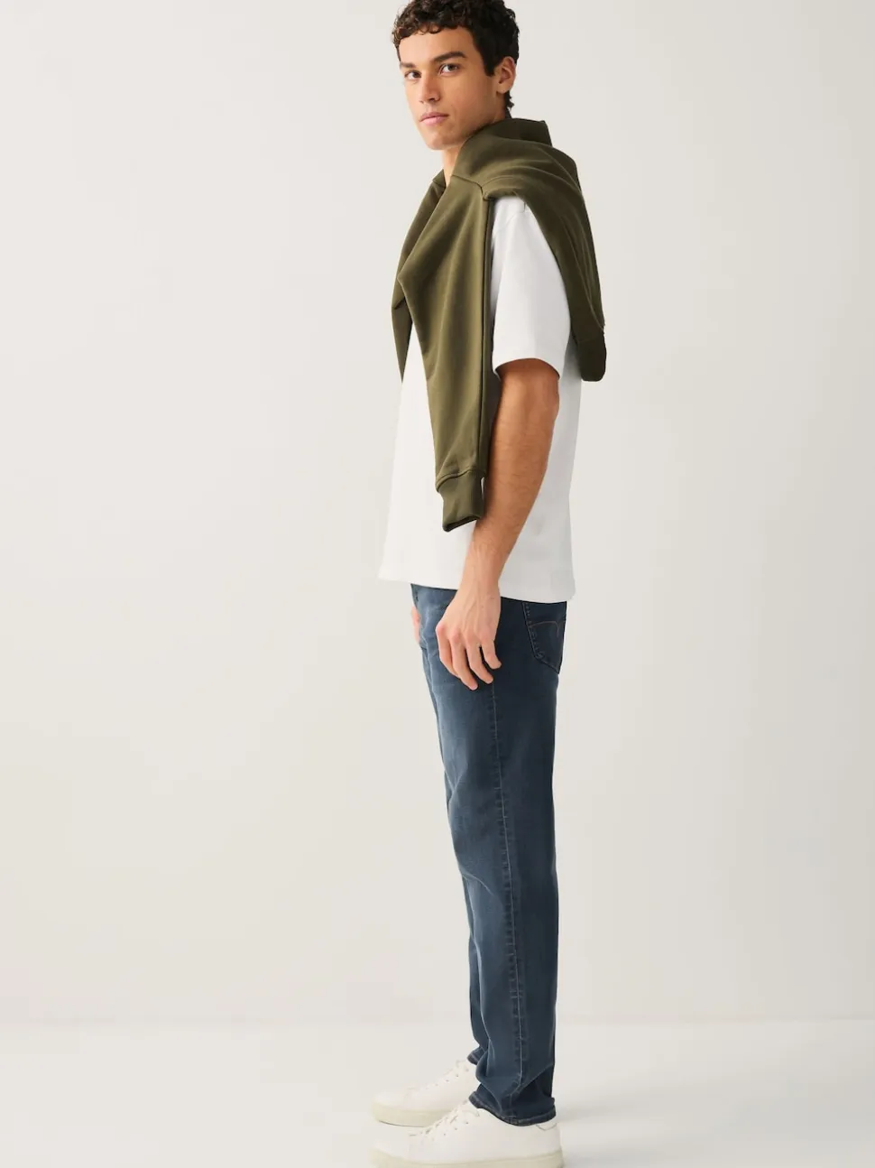 Dusky Blue Slim Fit Motionflex Jeans