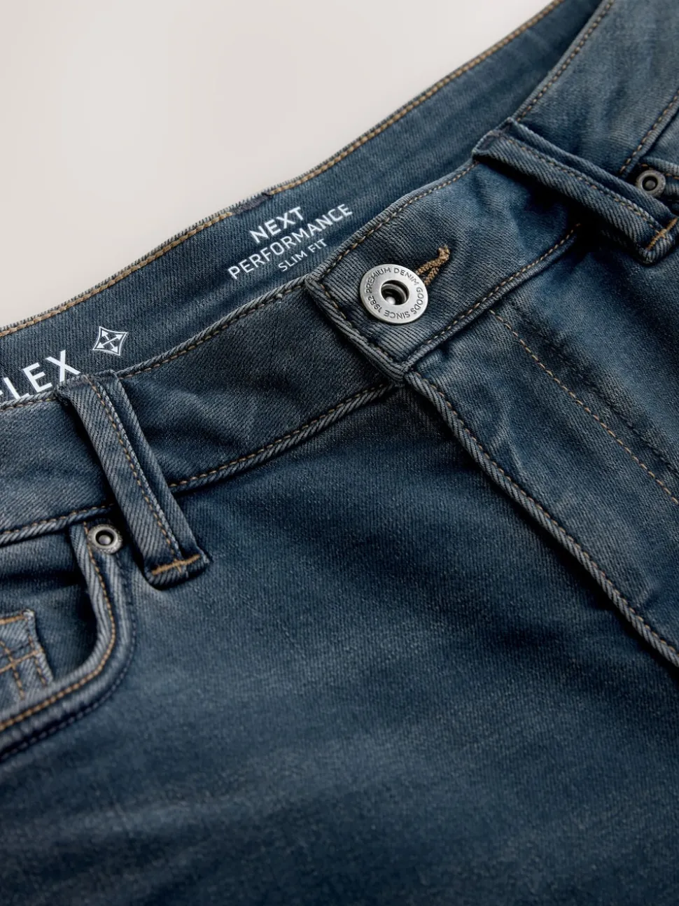 Dusky Blue Slim Fit Motionflex Jeans