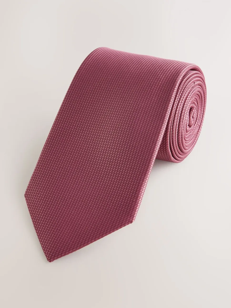 Dusky Pink Slim Textured Tie