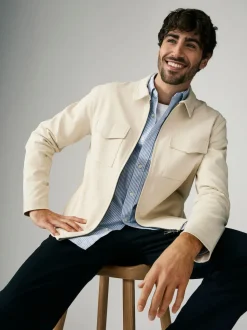 Ecru Jersey Jacket