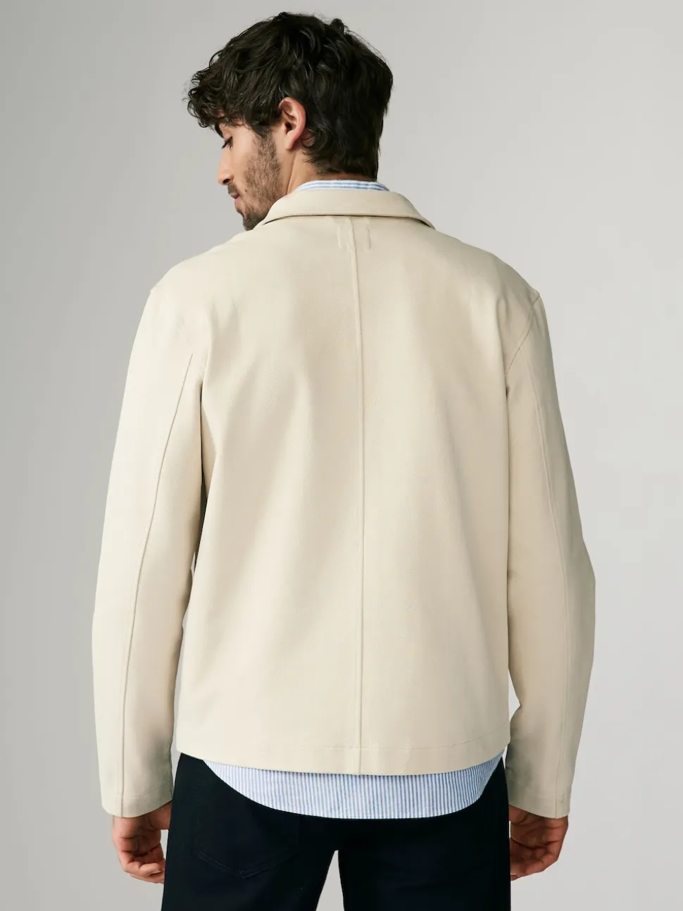 Ecru Jersey Jacket