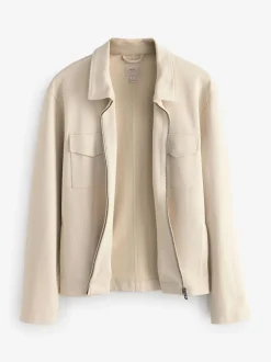 Ecru Jersey Jacket
