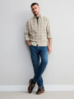 Ecru Signature Long Sleeve Check Shirt