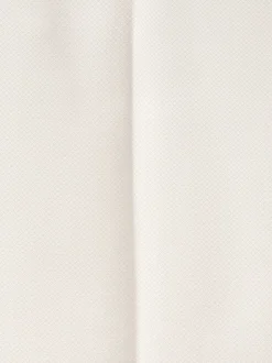 Ecru Slim Fit Textured Suit Trousers