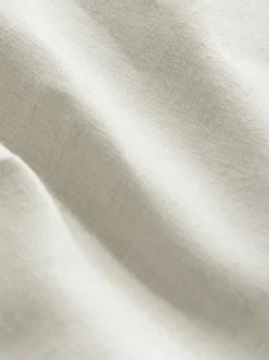 Ecru Tailored Fit Linen Blend Texture Suit Trousers