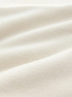 Ecru White Utility Style Polar Fleece