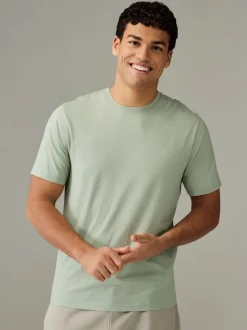 Ecru/Blue/Green/Neutral Mushroom/Grey/Stone Regular Fit Essential Cotton T-Shirts 6 Pack