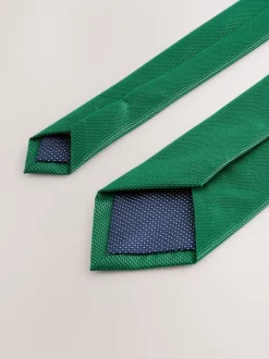 Emerald Green Slim Textured Tie