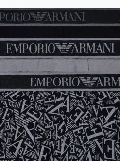 Emporio Armani Grey/Black Boxers 3 Pack