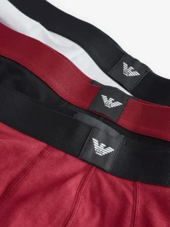 Emporio Armani Red/Black Boxers 3 Pack