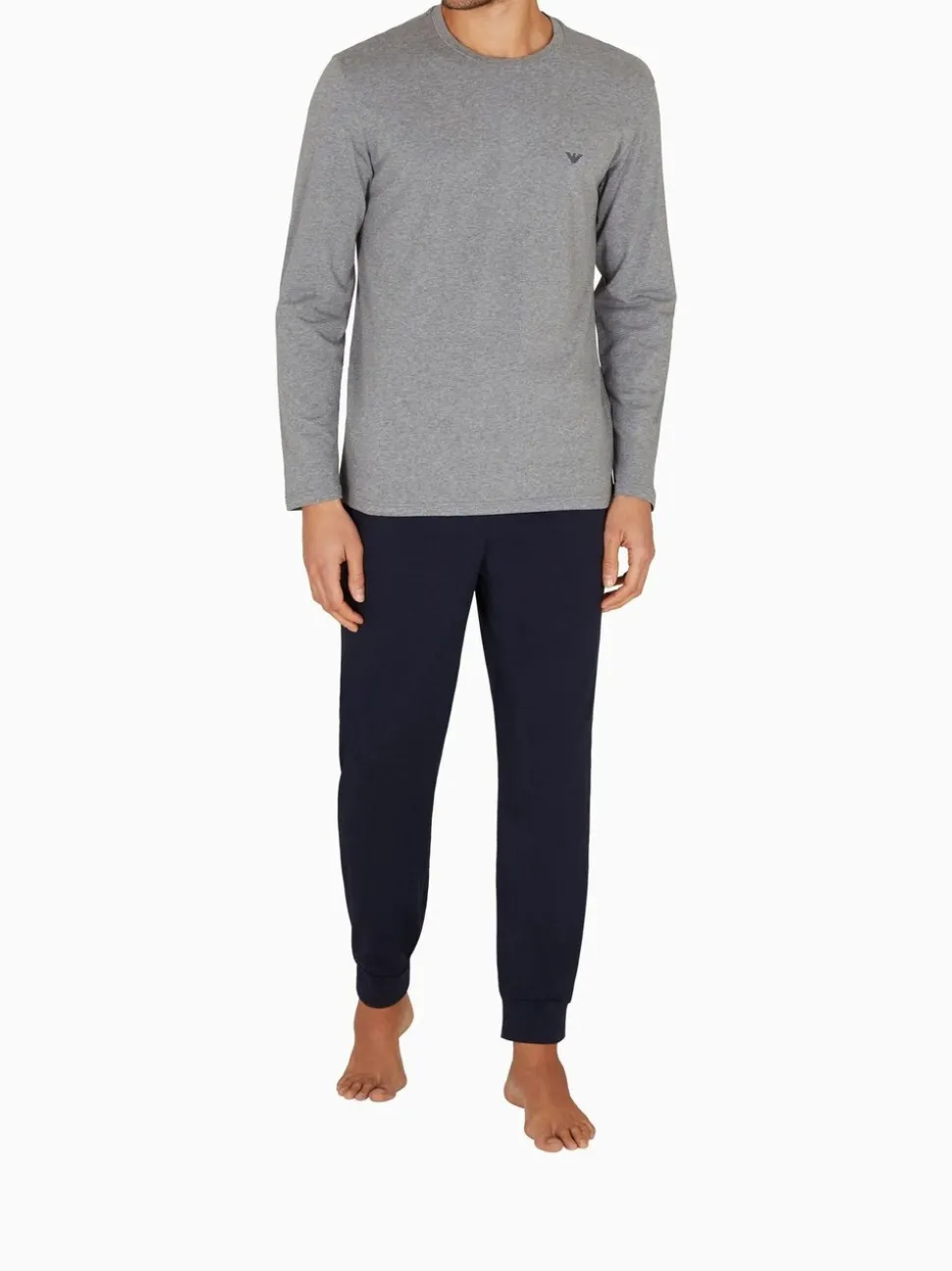 Emporio Armani Regular Fit Grey Pyjama Set