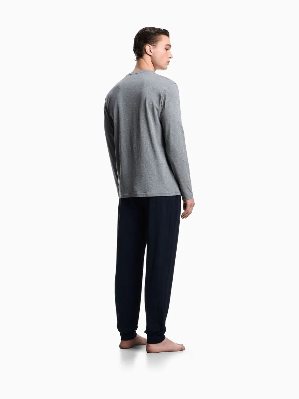 Emporio Armani Regular Fit Grey Pyjama Set