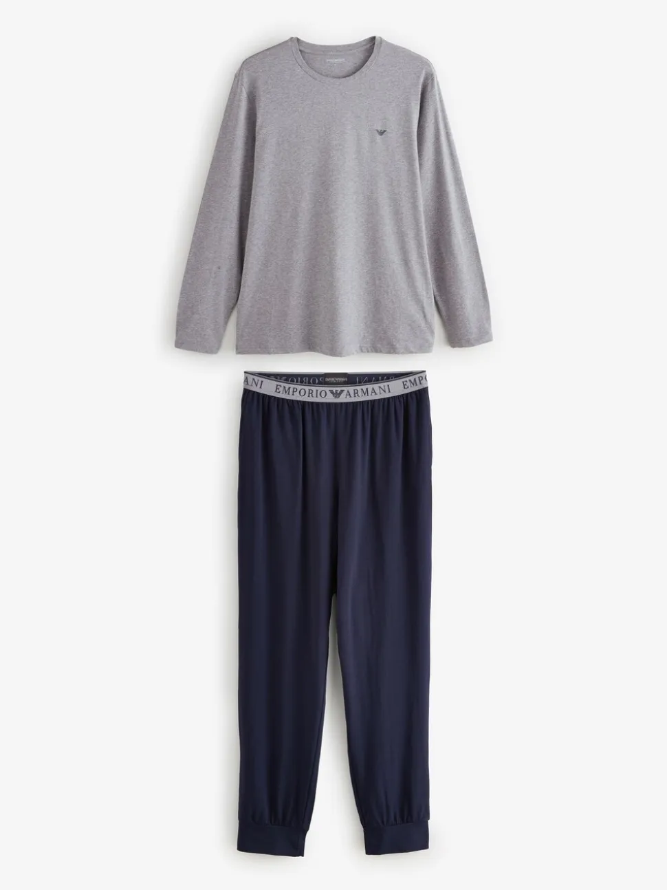 Emporio Armani Regular Fit Grey Pyjama Set