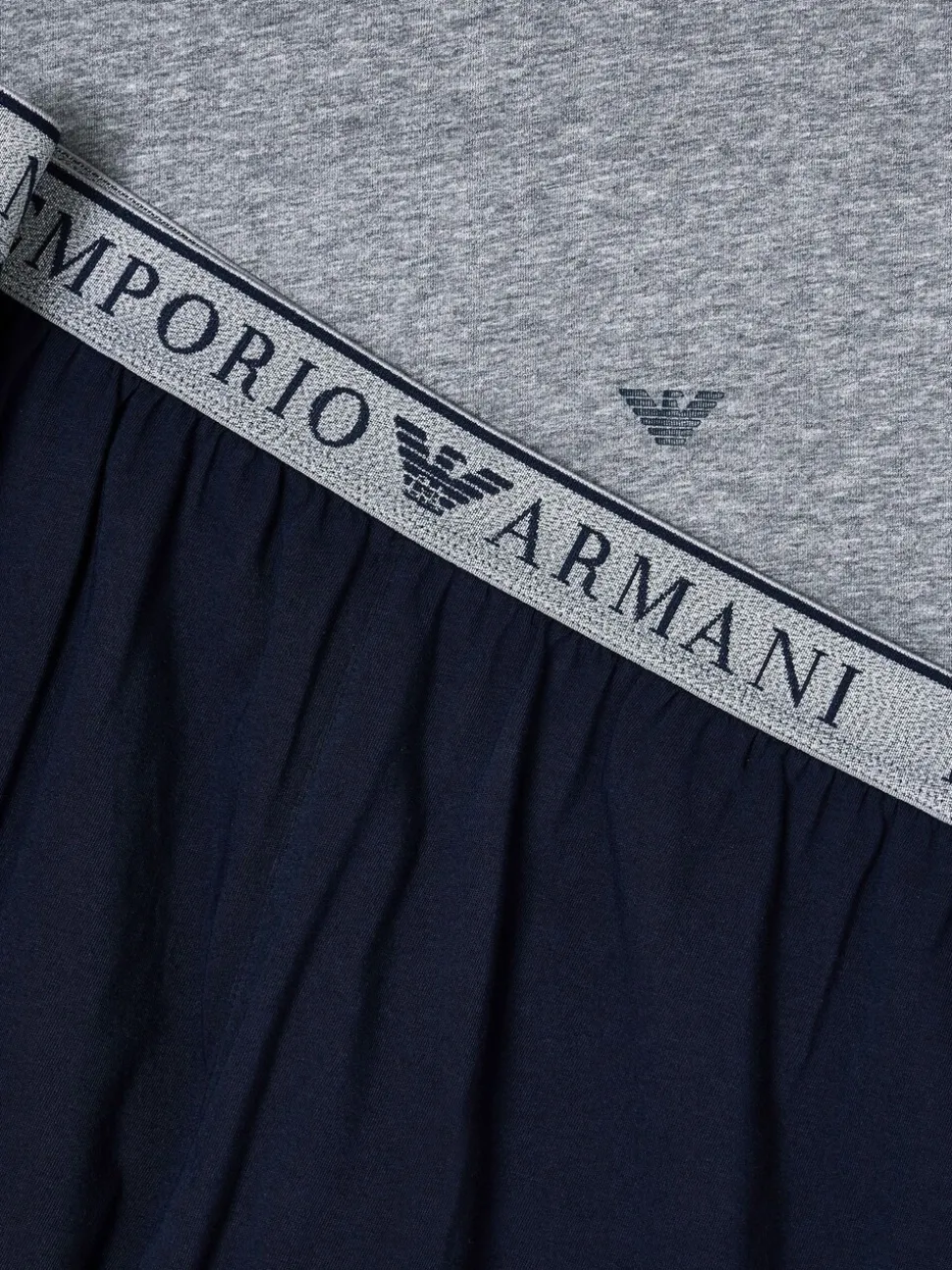 Emporio Armani Regular Fit Grey Pyjama Set