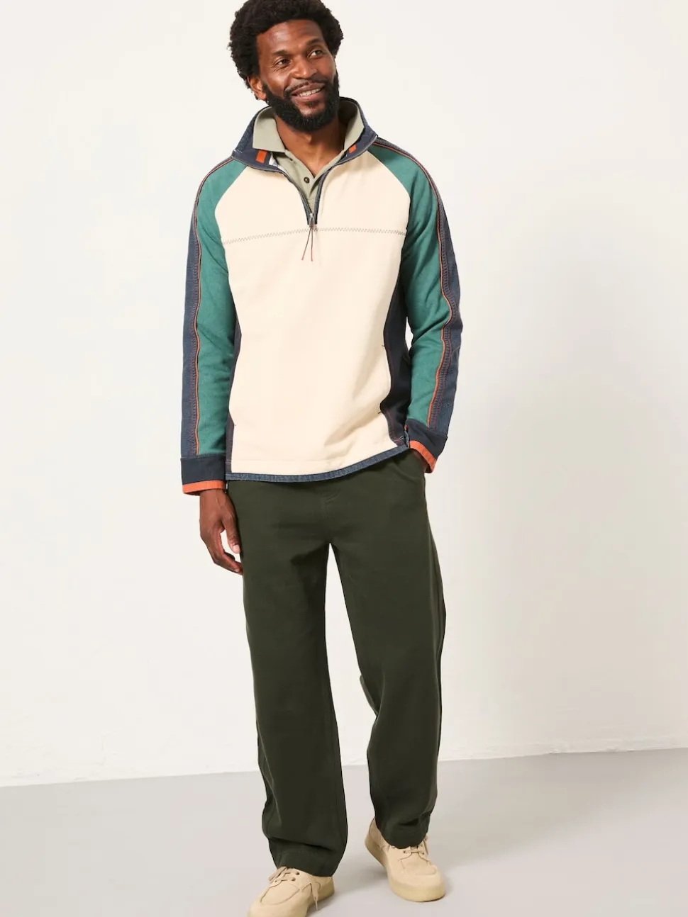 FatFace Airlie Natural Stripe