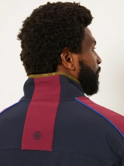 FatFace Airlie Navy Hybrid Zip Through Sweat