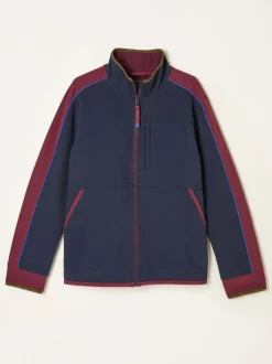 FatFace Airlie Navy Hybrid Zip Through Sweat