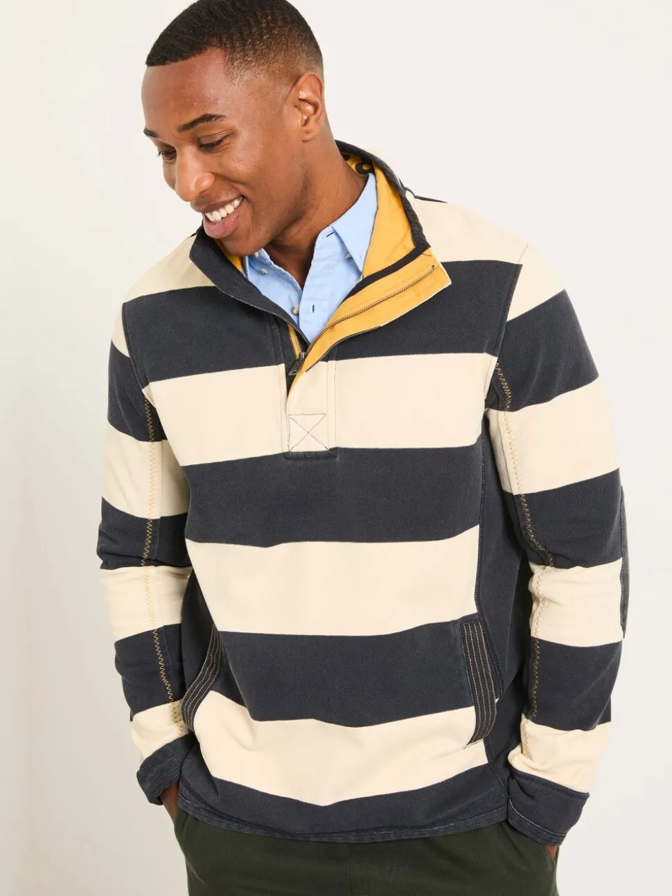 FatFace Airlie Navy Stripe
