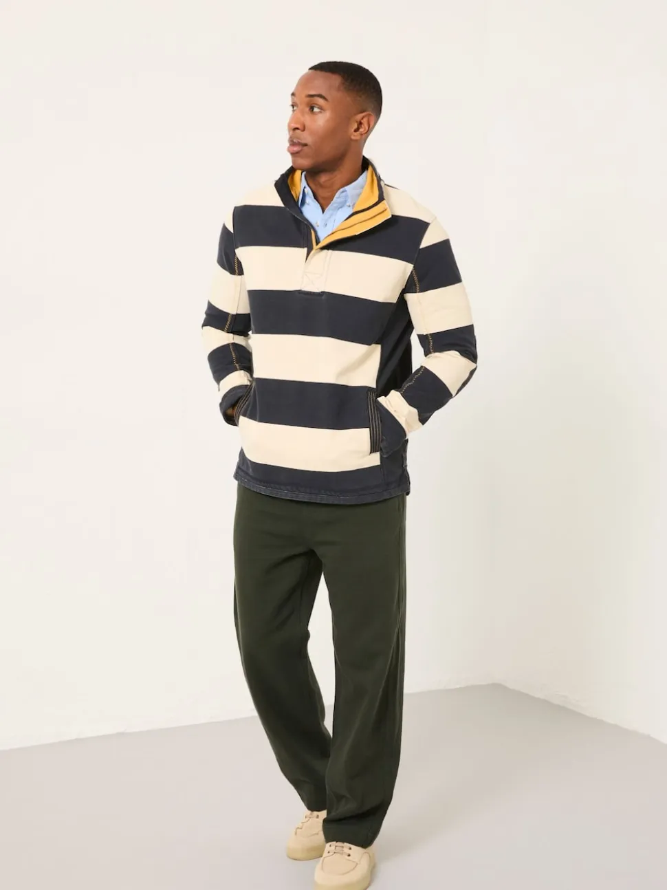 FatFace Airlie Navy Stripe