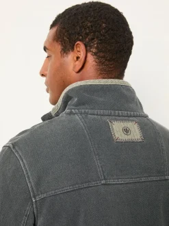 FatFace Airlie Washed Black Panel Sweatshirt
