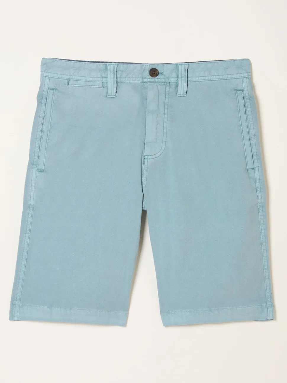 FatFace Aqua Blue Stow Garment Dye Chino Shorts
