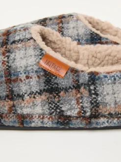 FatFace Arthur Grey Mule Slipper