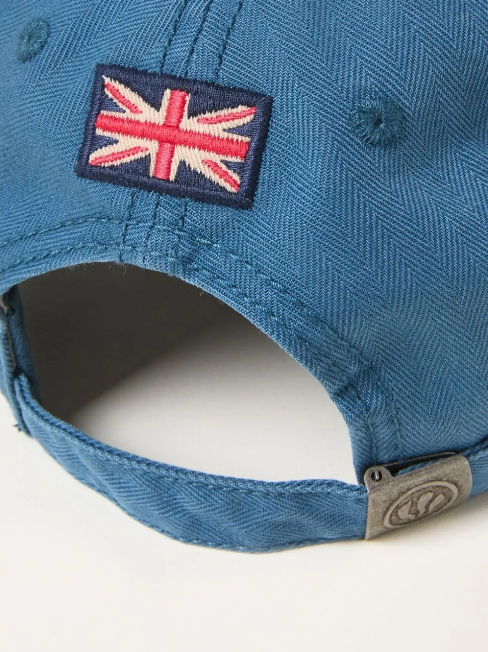 FatFace Blue Herringbone Baseball Cap