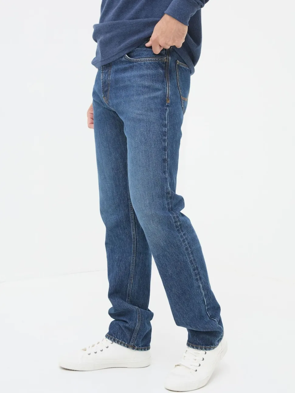 FatFace Blue Straight Fit Jeans