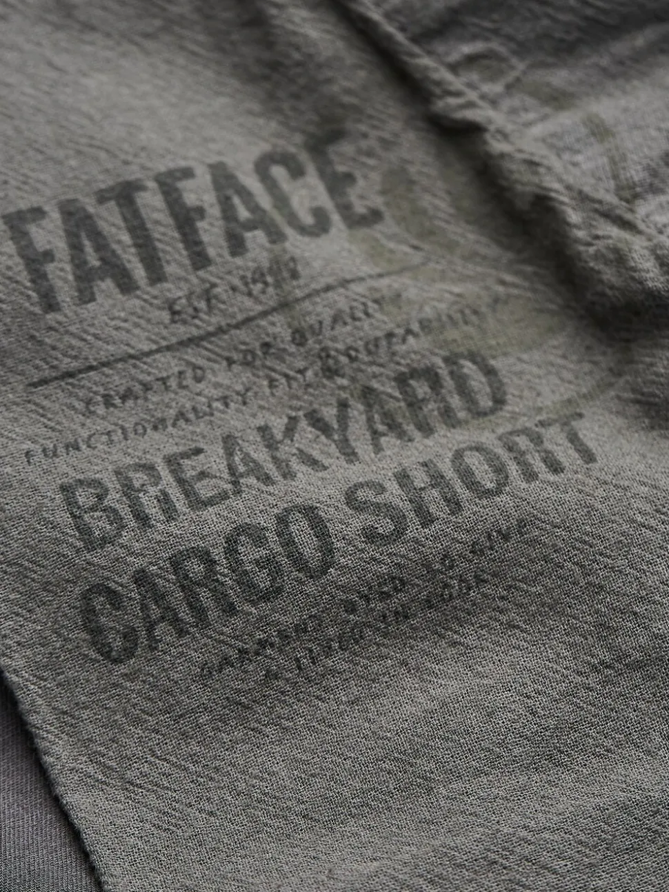 FatFace Breakyard Dark Grey Cargo Shorts