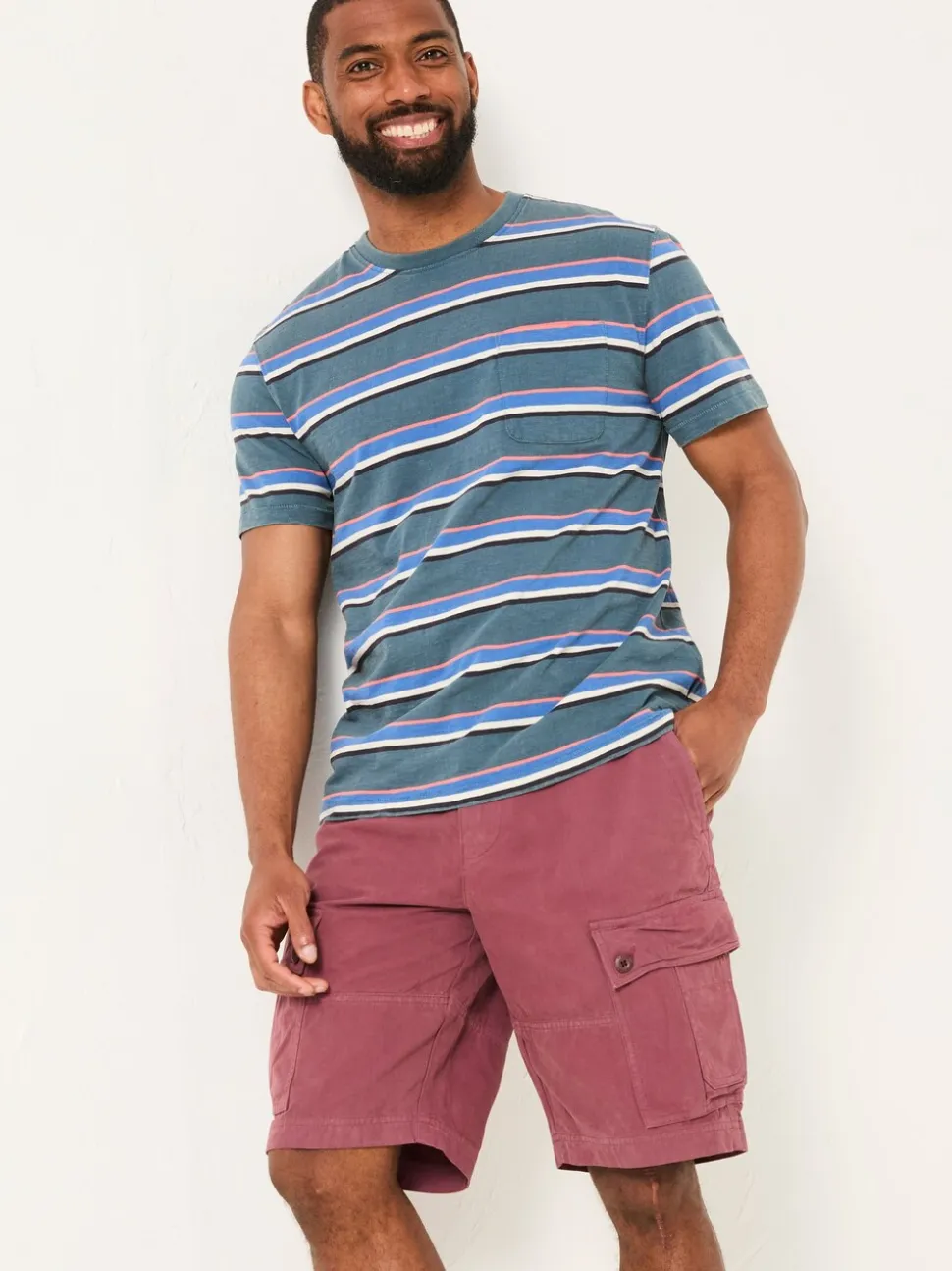 FatFace Breakyard Plum Purple Cargo Shorts