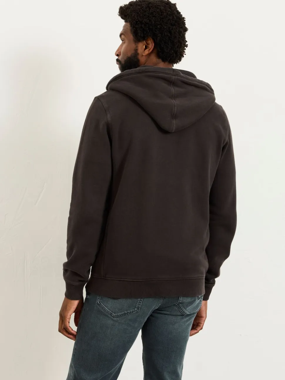 FatFace Brooke Black Zip Through Hoodie