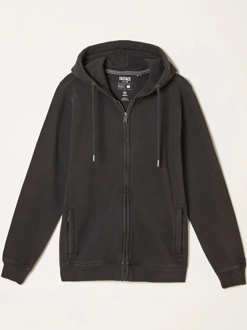 FatFace Brooke Black Zip Through Hoodie