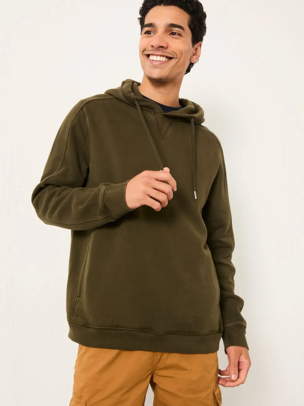 FatFace Brooke Dark Green Overhead Hoodie