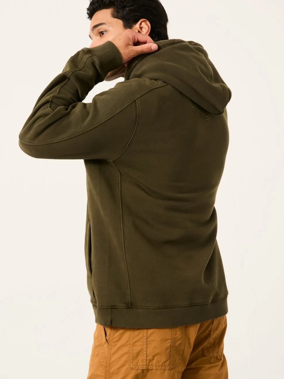 FatFace Brooke Dark Green Overhead Hoodie