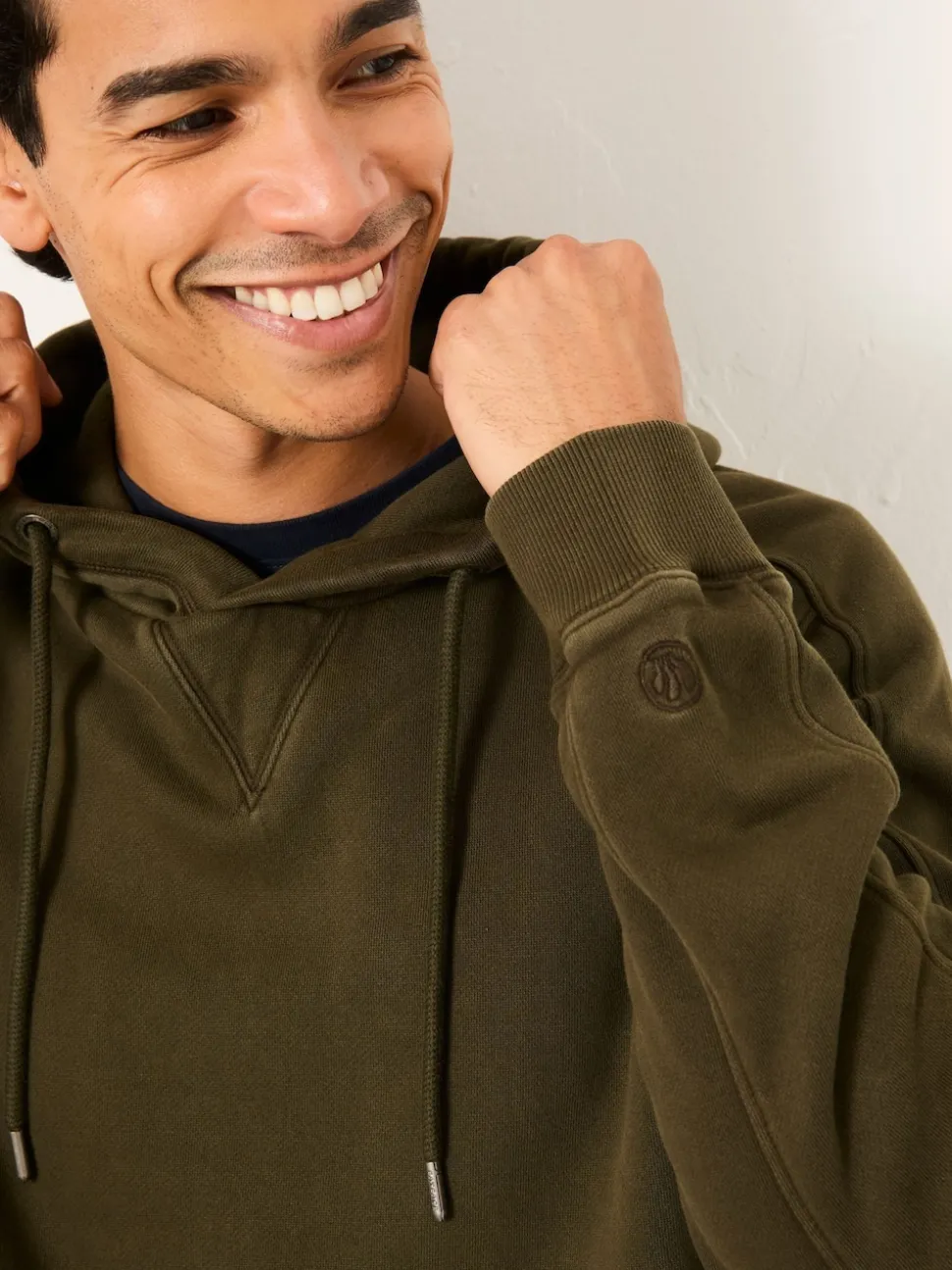 FatFace Brooke Dark Green Overhead Hoodie