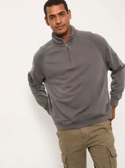 FatFace Brooke Grey Half Neck Sweat Top