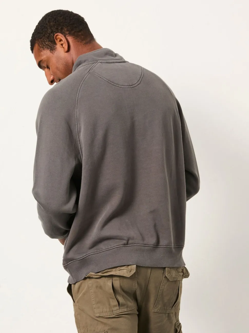 FatFace Brooke Grey Half Neck Sweat Top