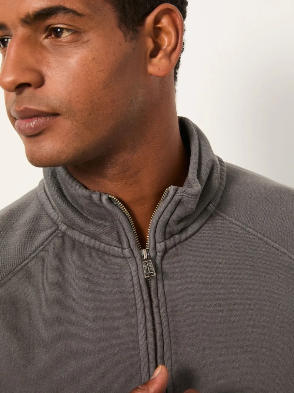 FatFace Brooke Grey Half Neck Sweat Top
