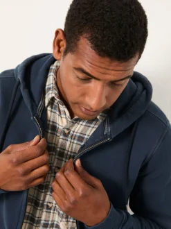 FatFace Brooke Navy Zip Through Hoodie