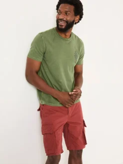 FatFace Bude Dark Red Cargo Shorts