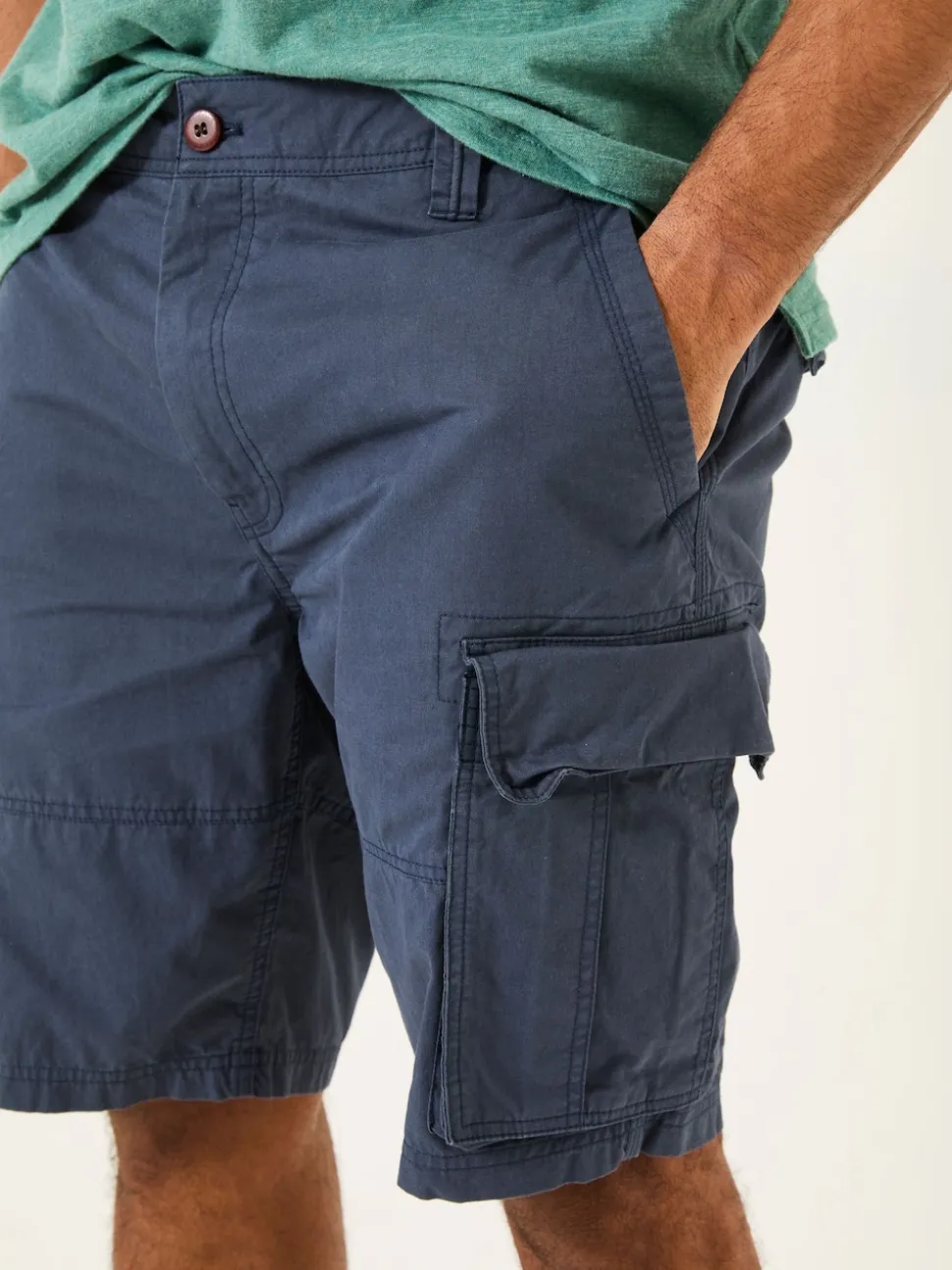 FatFace Bude Navy Cargo Shorts