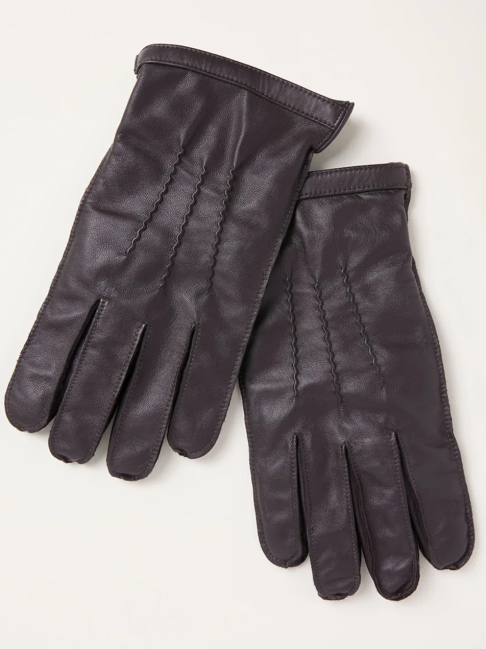 FatFace Chocolate Brown Leather Gloves
