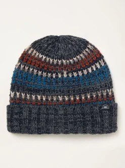FatFace Connor Grey Stitch Beanie