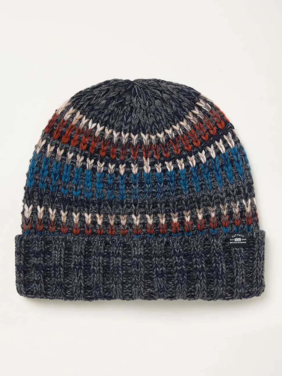 FatFace Connor Grey Stitch Beanie